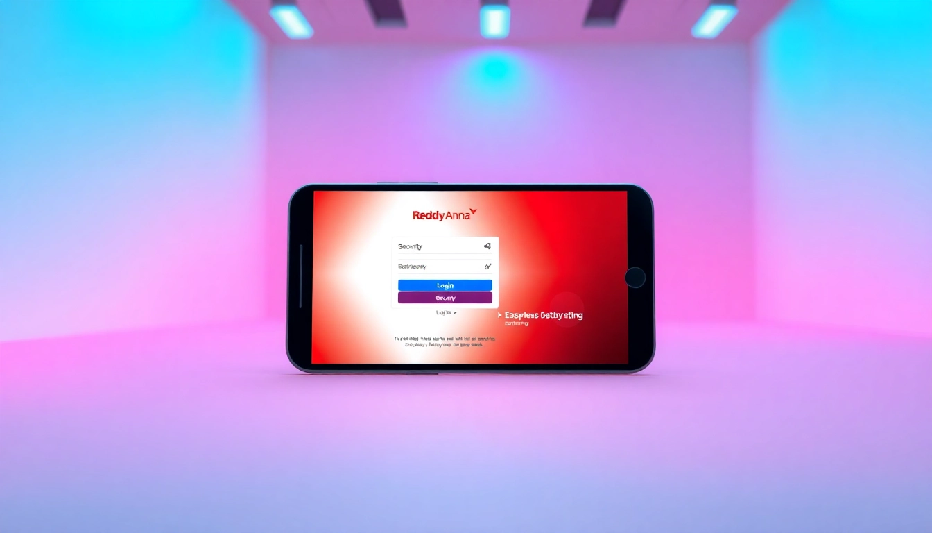 Quick and secure Reddy Anna Login interface on mobile device, highlighting easy access to sports betting and casino games for Indian players.