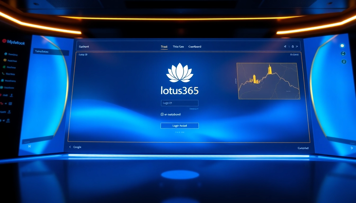 Secure Lotus365 ID login interface on a modern device, highlighting ease of access to online betting services.