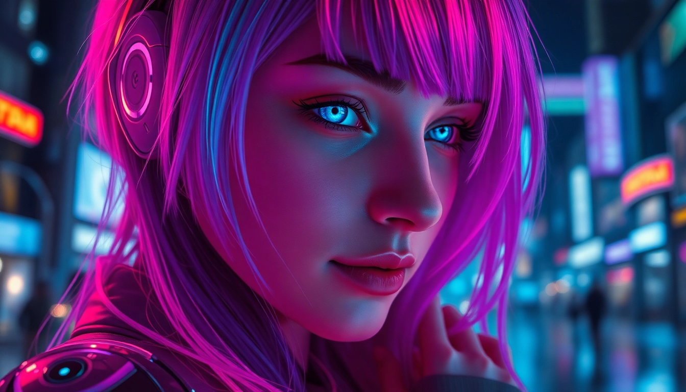 AI girlfriend engaging in a realistic unfiltered NSFW chat with vivid expressions, highlighting emotional depth and private digital intimacy for user connection.